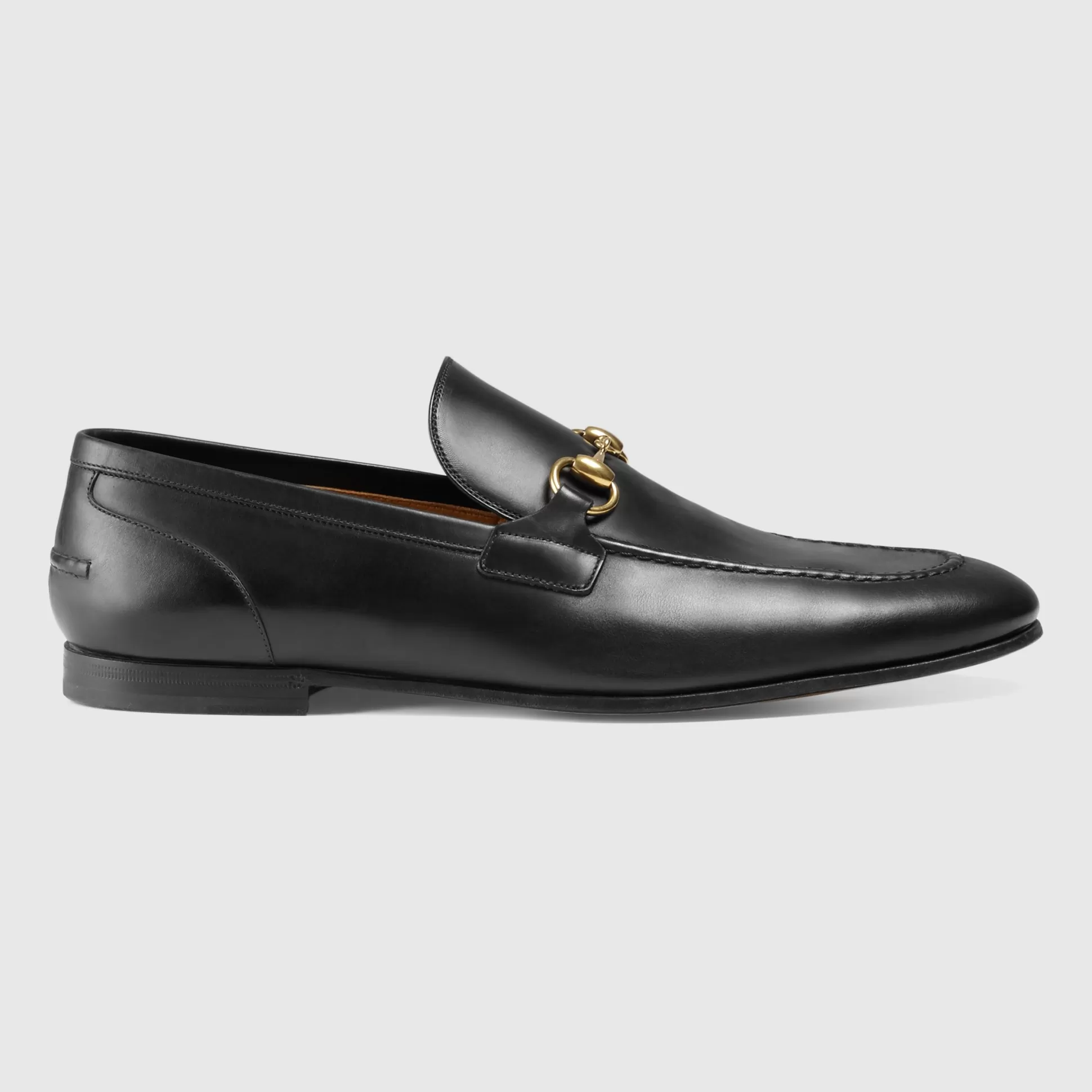 GUCCI Jordaan Leather Loafer-Men Loafers