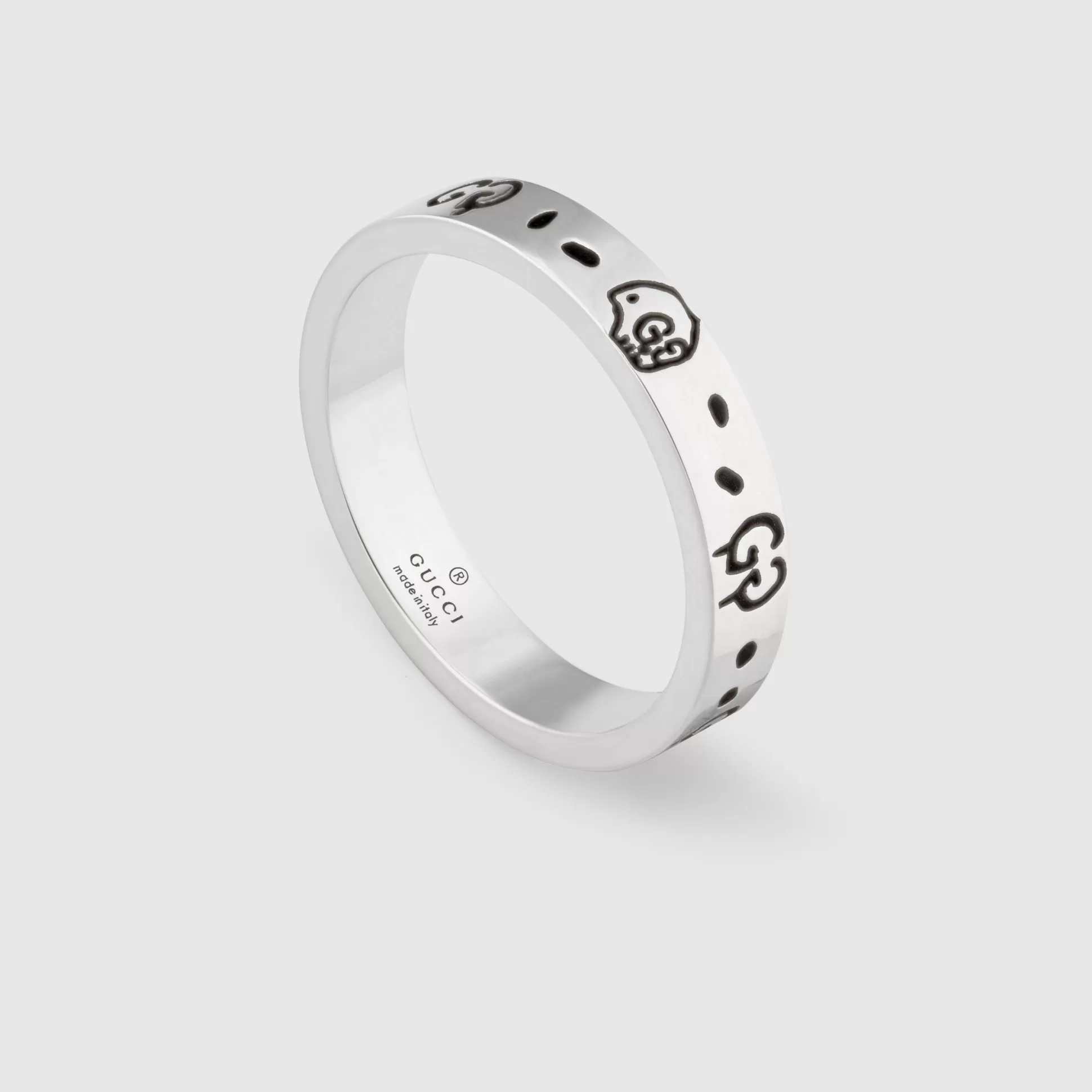 GUCCI ghost Ring In Silver- Rings