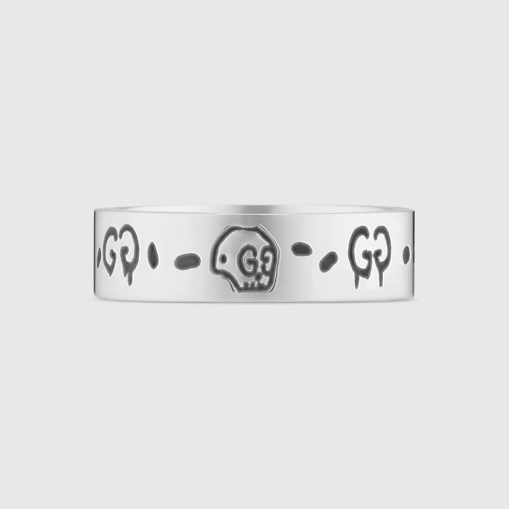 GUCCI ghost Ring In Silver- Rings