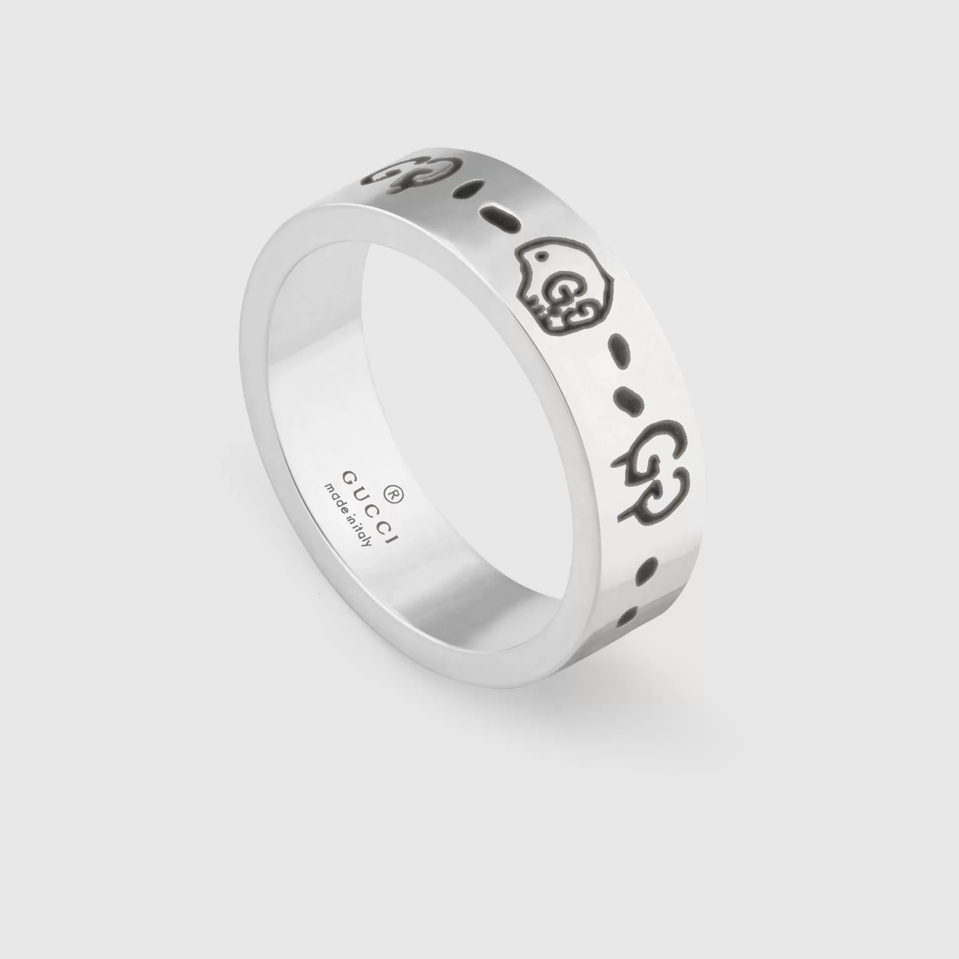 GUCCI ghost Ring In Silver- Rings