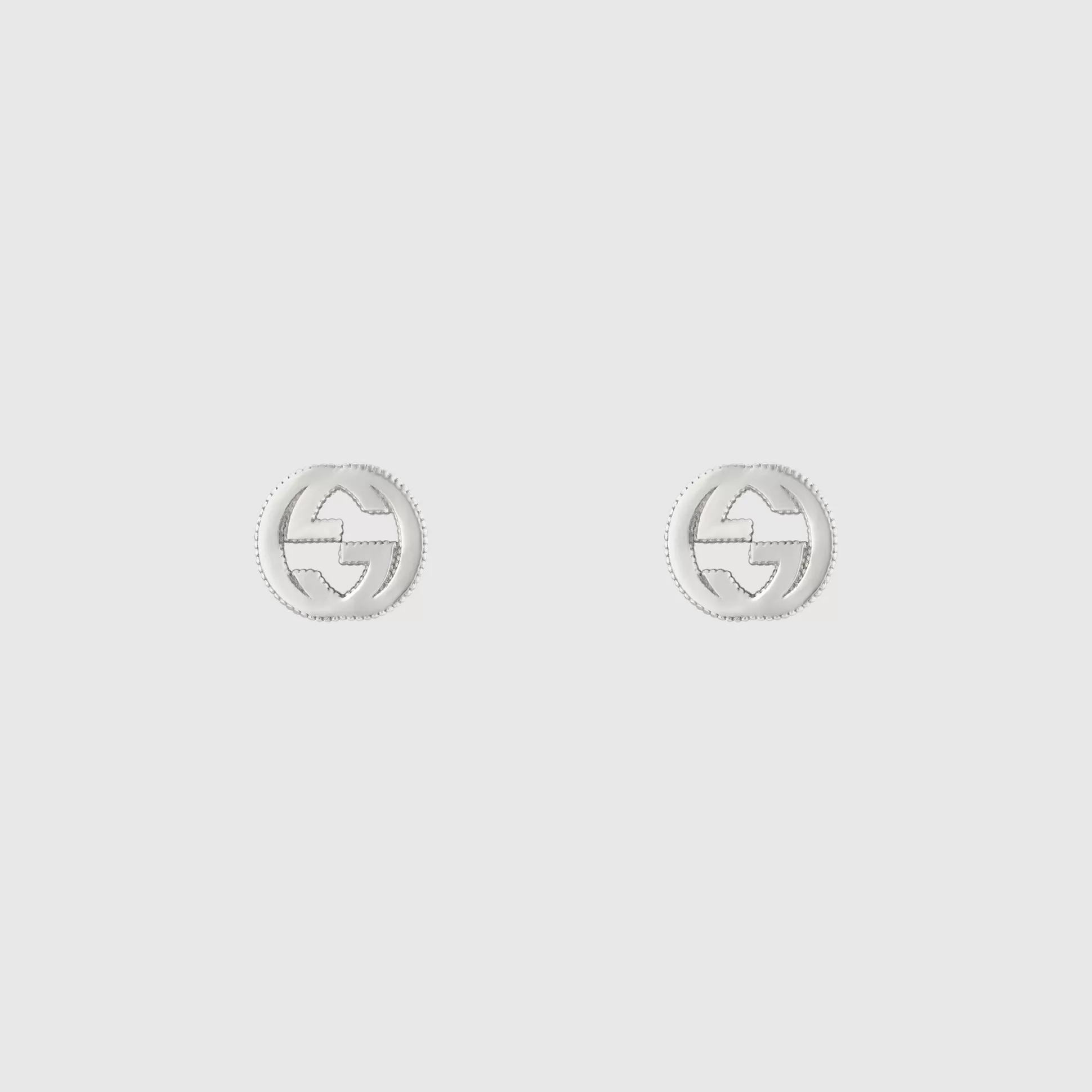 GUCCI Interlocking G Earrings In Silver- Earrings