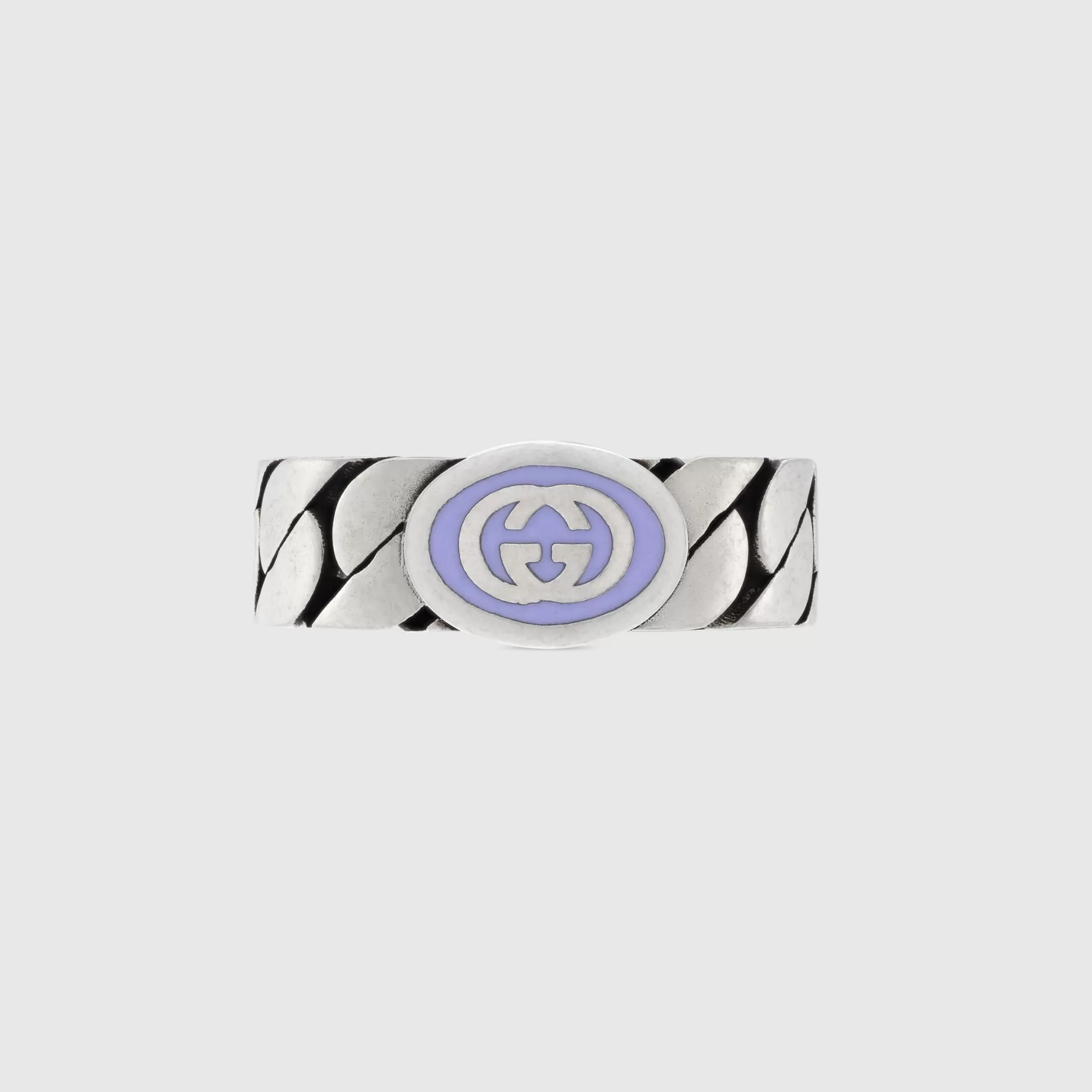 GUCCI Interlocking G Enamel Ring- Rings