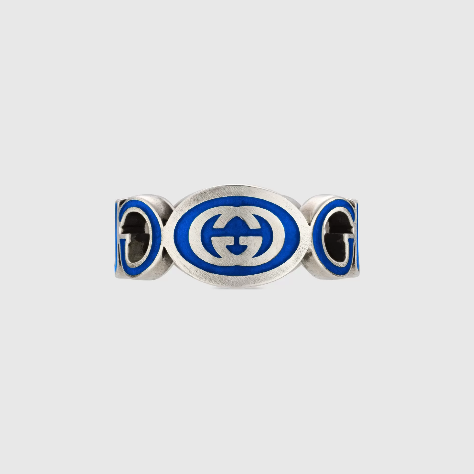 GUCCI Interlocking G Enamel Ring- Rings