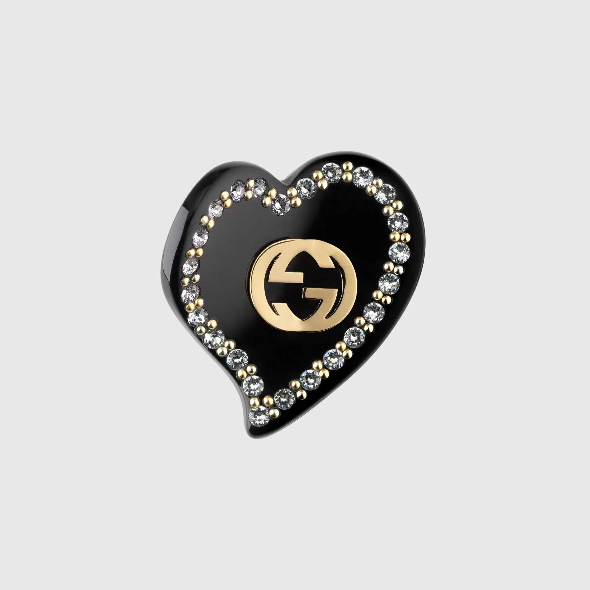 GUCCI Interlocking G Heart Hair Clip- Hair Accessories