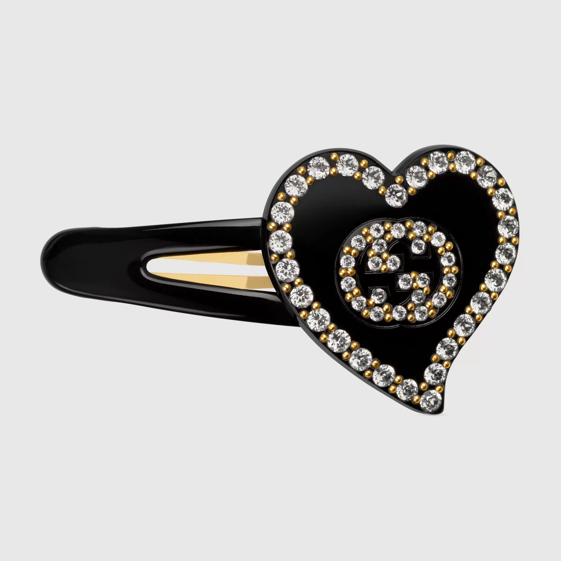 GUCCI Interlocking G Heart Hair Clip- Hair Accessories