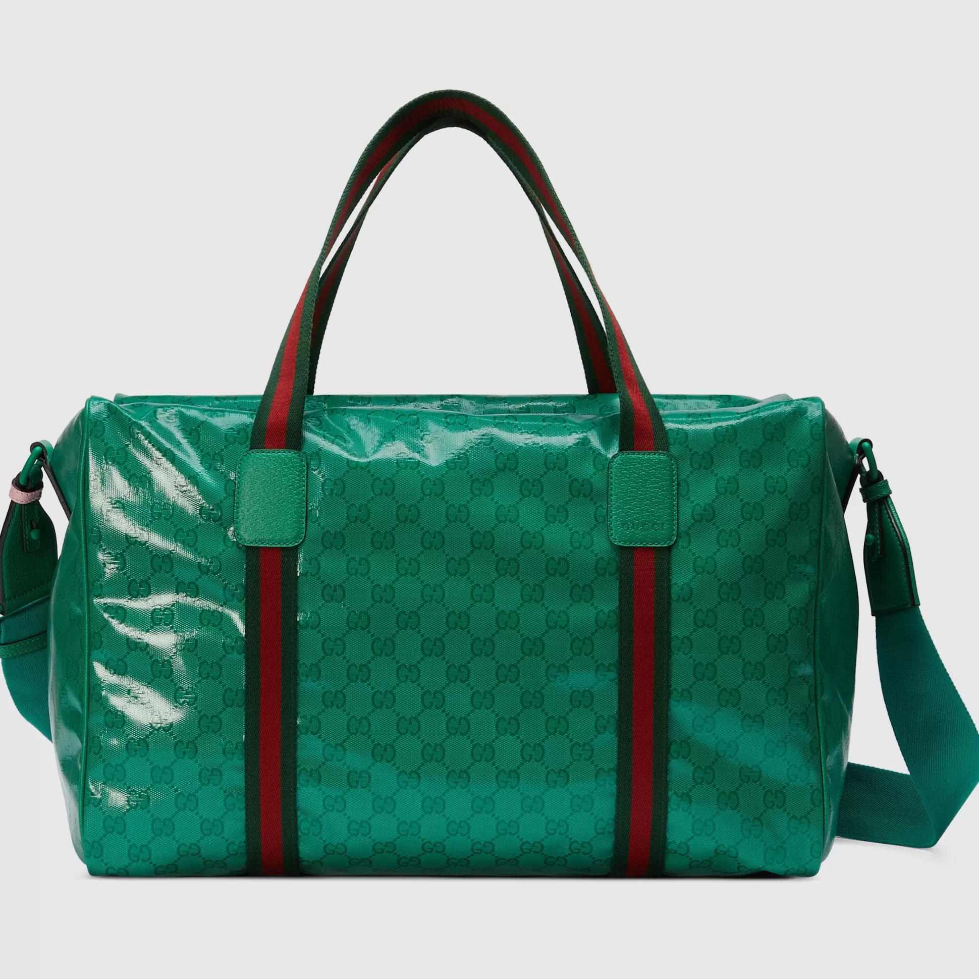 GUCCI Large Duffle Bag With Web-Men Weekend & Duffle Bags