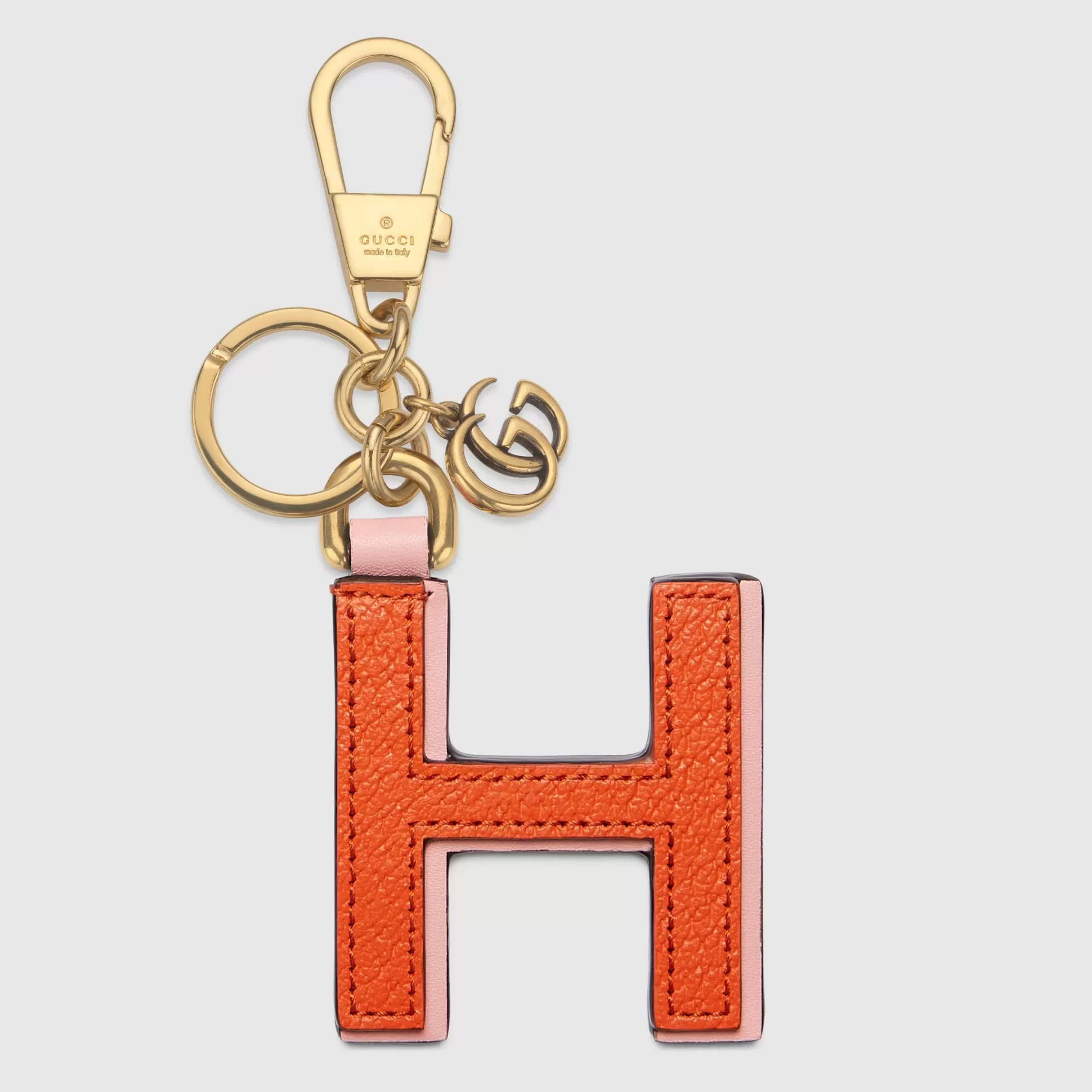 GUCCI Letter H Keychain-Men Keyrings & Key Cases