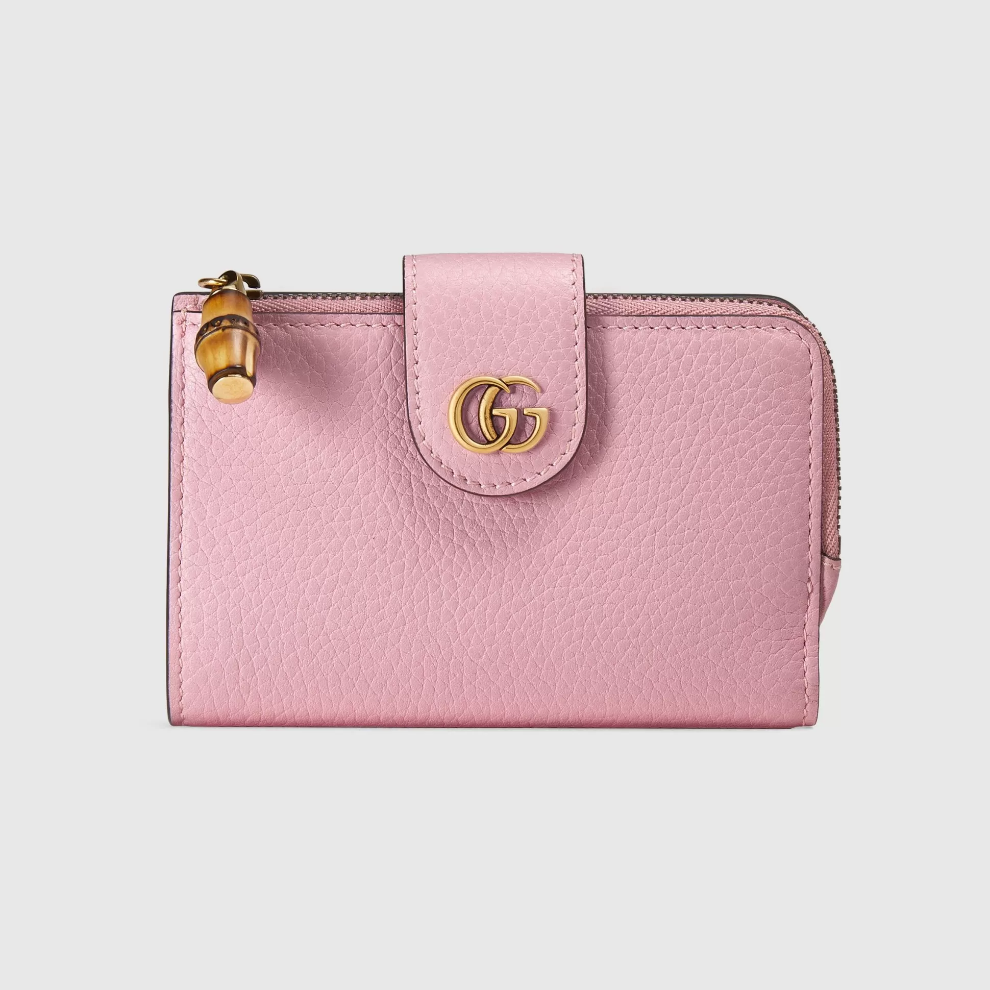 GUCCI Medium Double G Wallet With Bamboo-Women Card Holders & Small Accessories