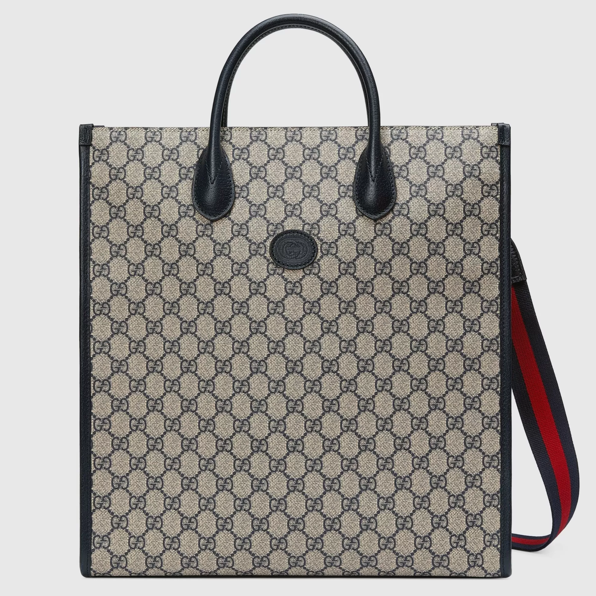 GUCCI Medium Tote Bag With Interlocking G-Men Tote Bags