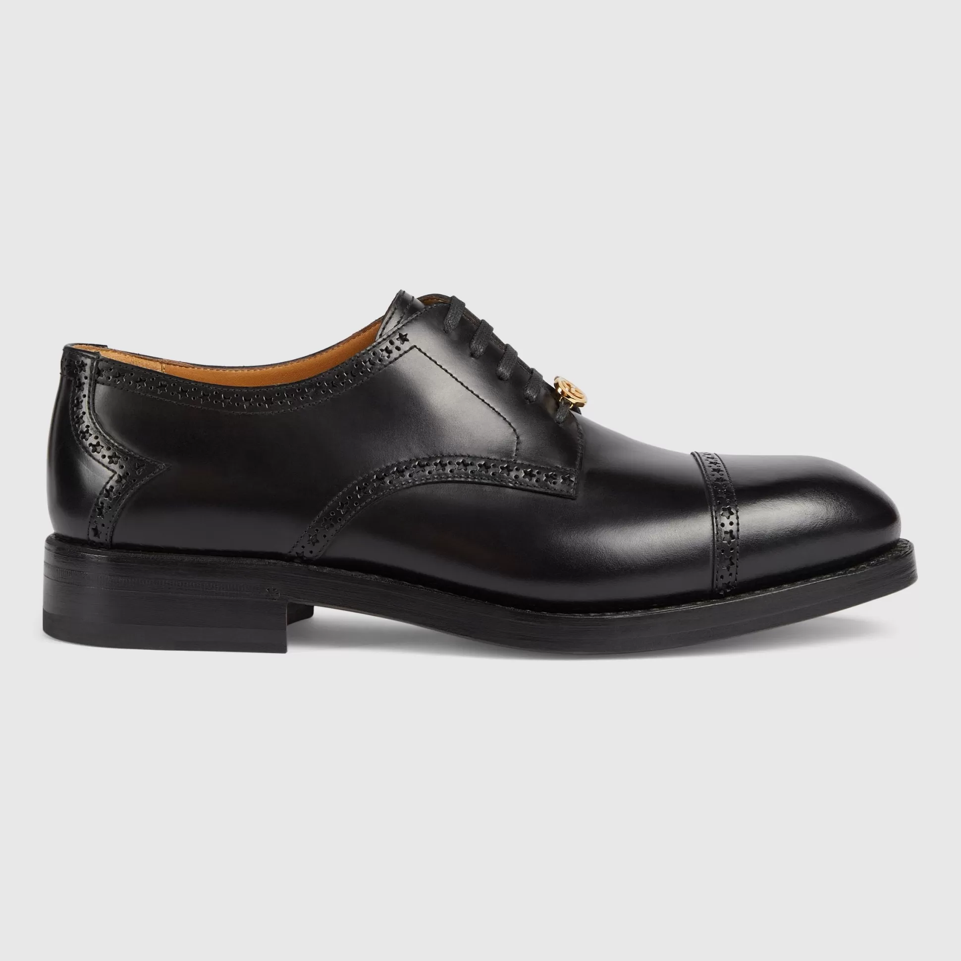 GUCCI Men'S Lace-Up Shoe With Brogue Details-Men Dress Shoes