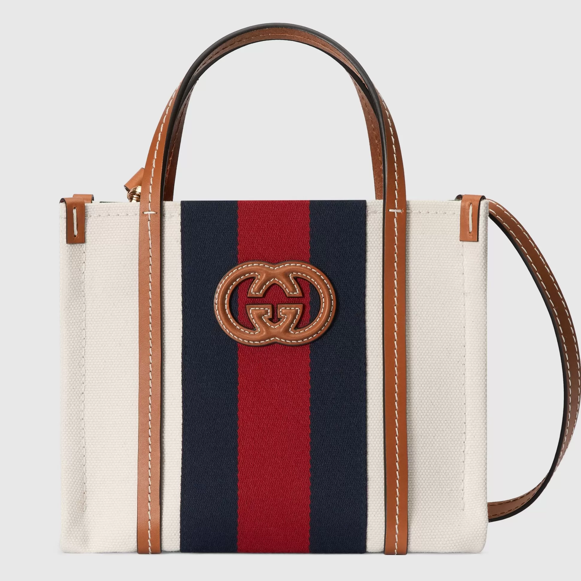 GUCCI Mini Interlocking G Tote Bag-Men Small Bags