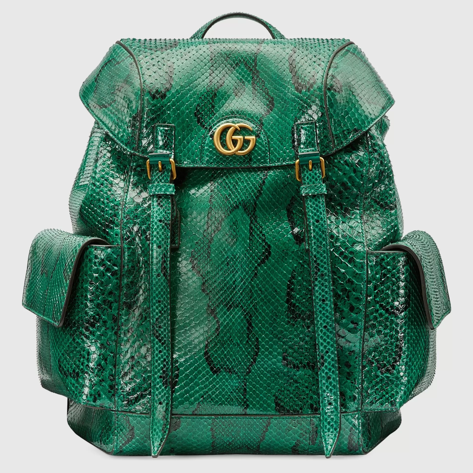 GUCCI Python Backpack With Double G-Men Precious Bags