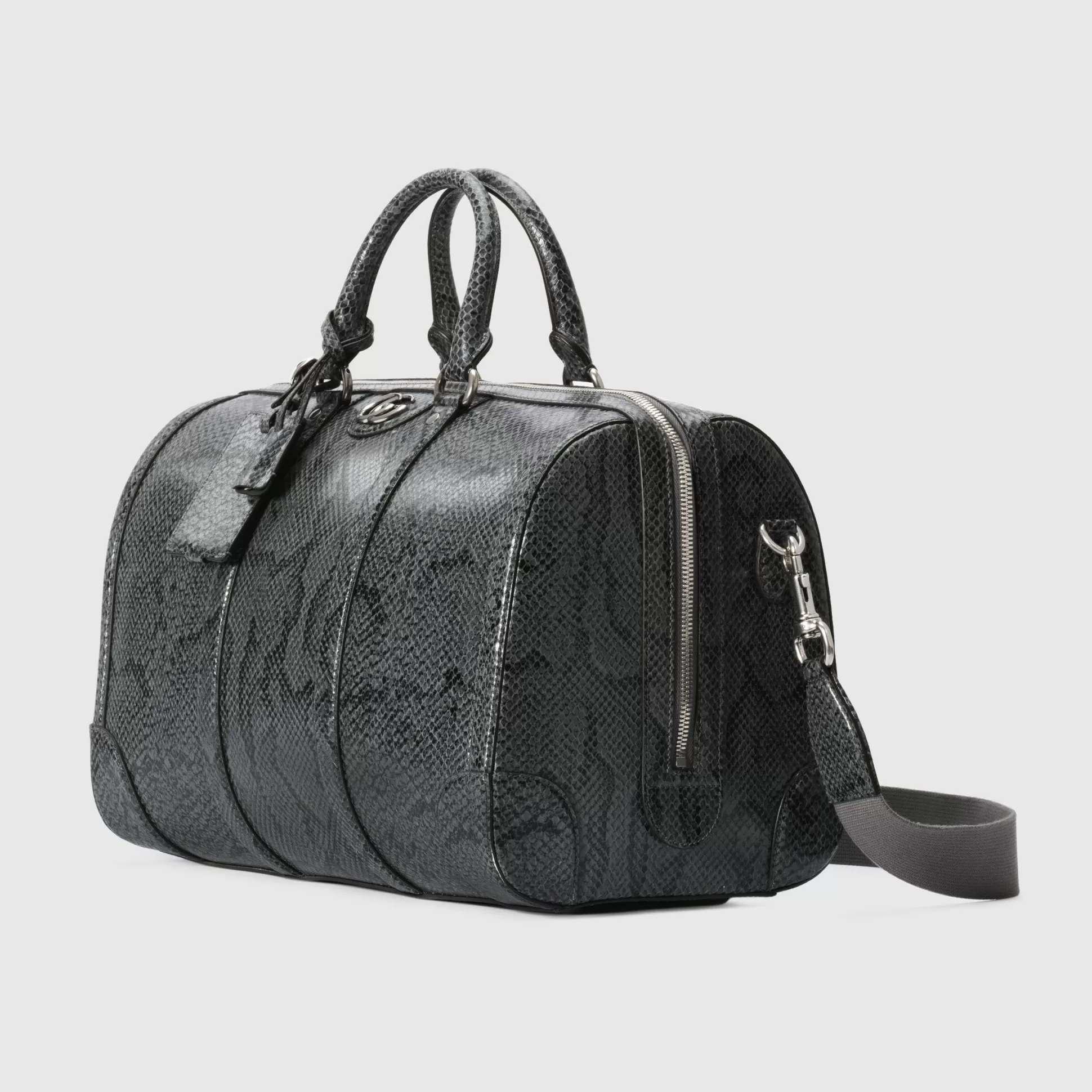 GUCCI Python Duffle Bag With Double G-Men Weekend & Duffle Bags