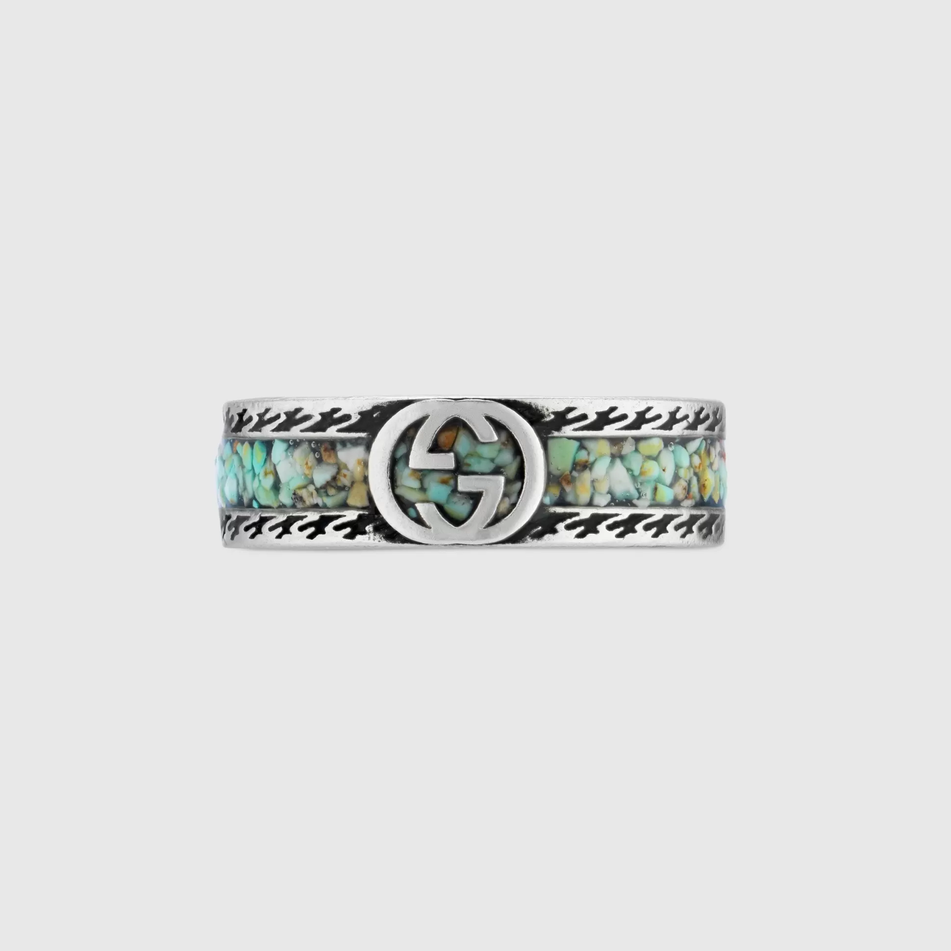 GUCCI Ring With Interlocking G- Rings