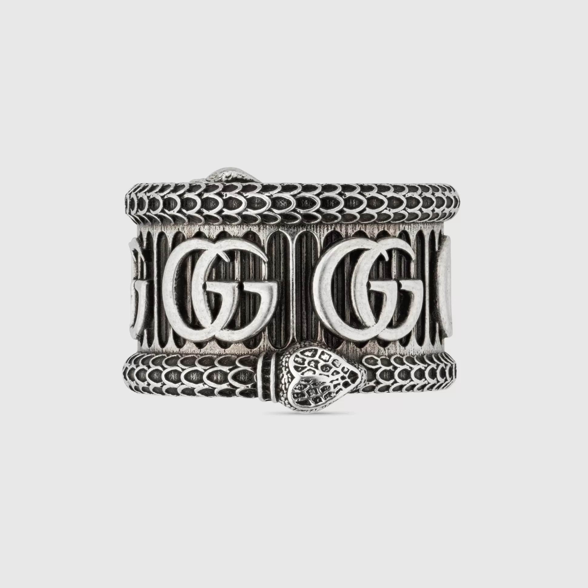 GUCCI Silver Ring With Double G- Rings