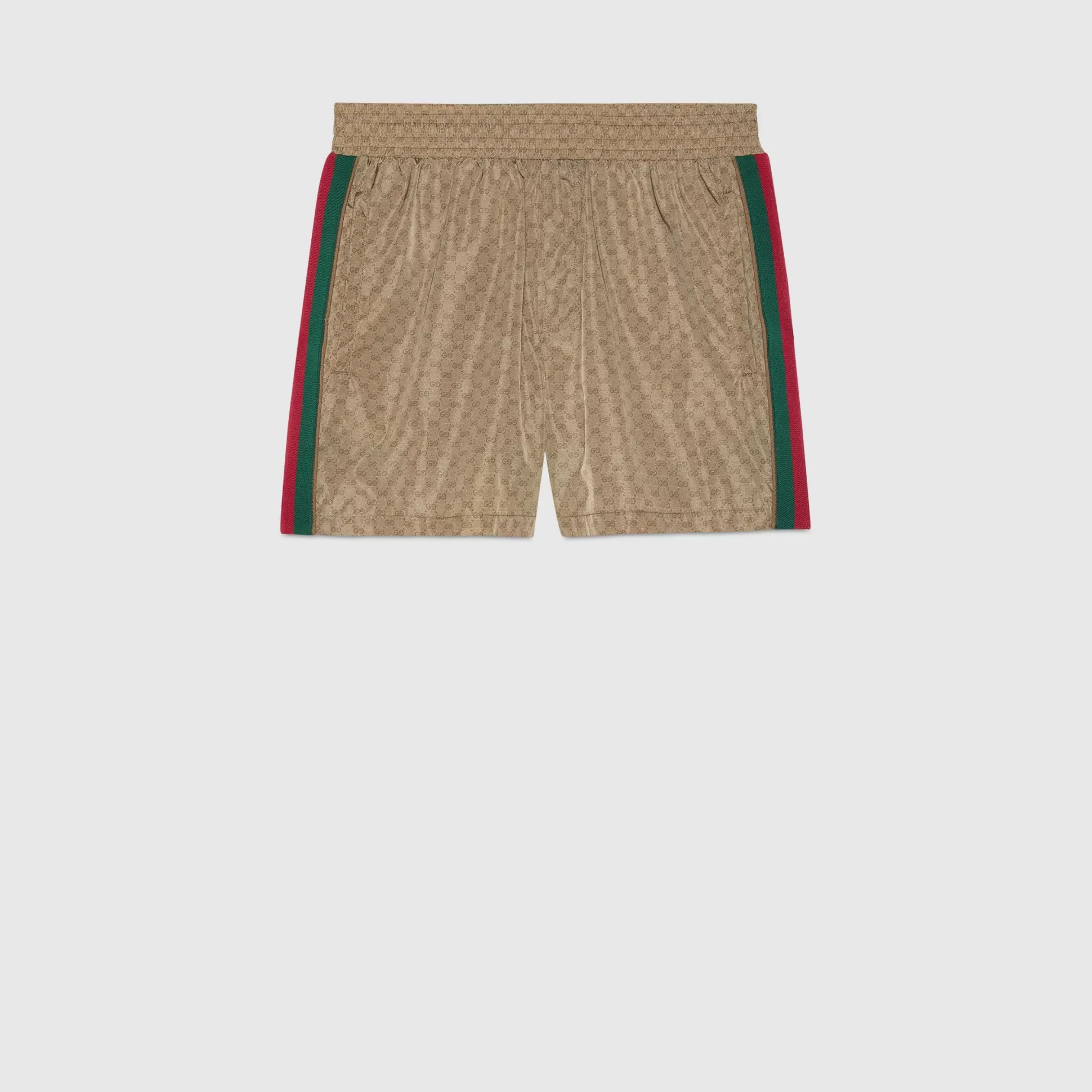 GUCCI Waterproof Nylon Swim Shorts With Gg-Men Swimwear