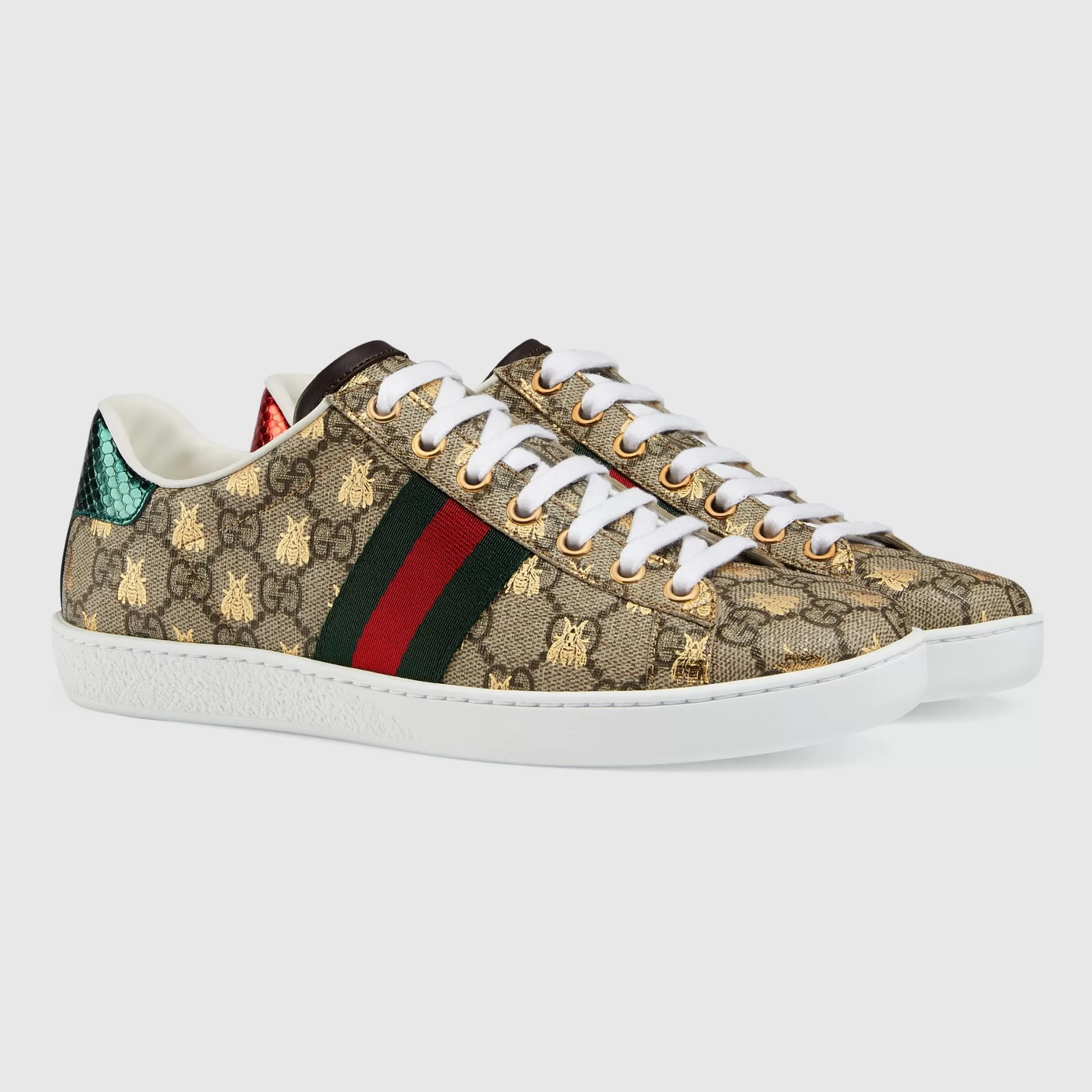 GUCCI Women'S Ace Gg Supreme Sneaker With Bees-Women Sneakers