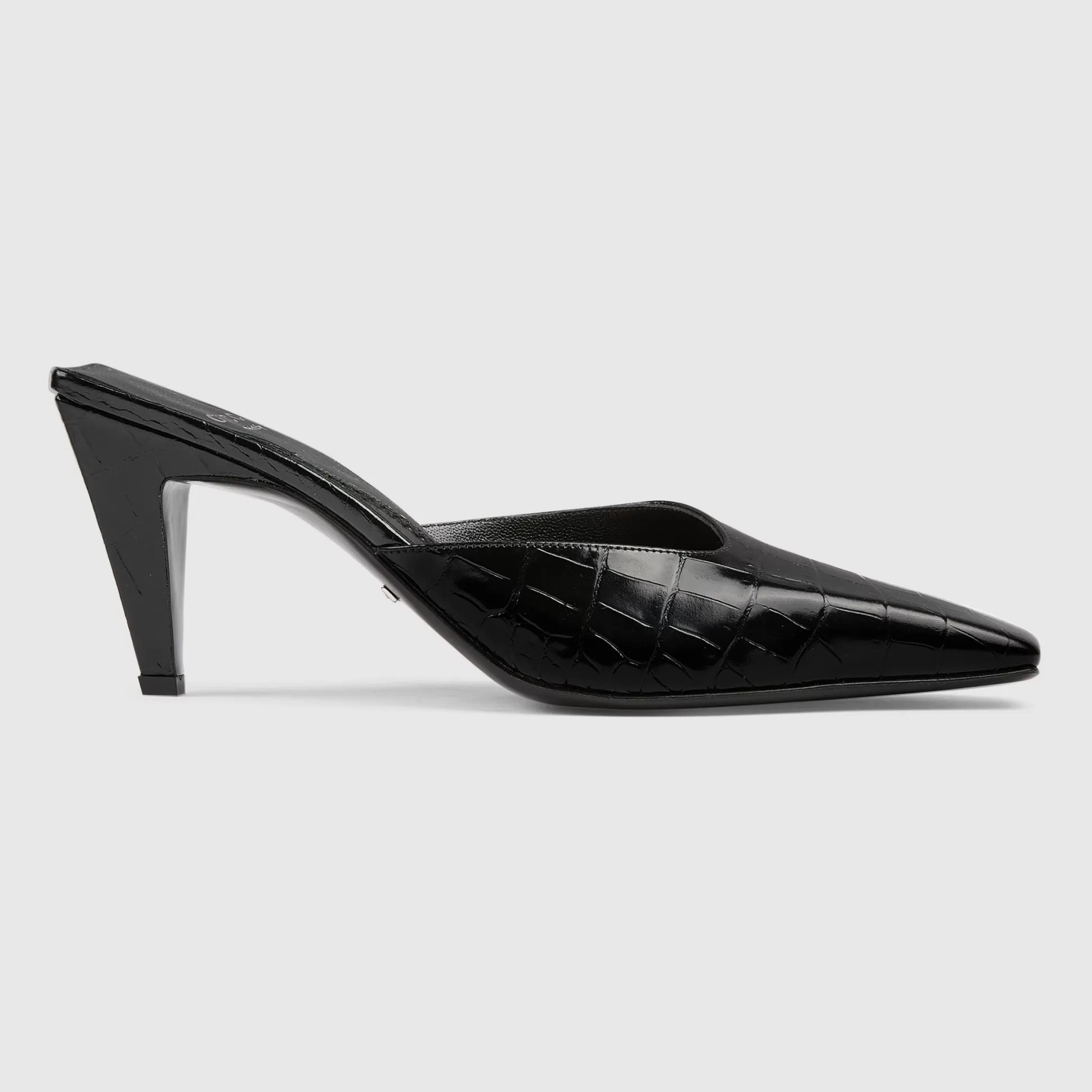 GUCCI Women'S Crocodile Printed Mule Sandal-Women Mules