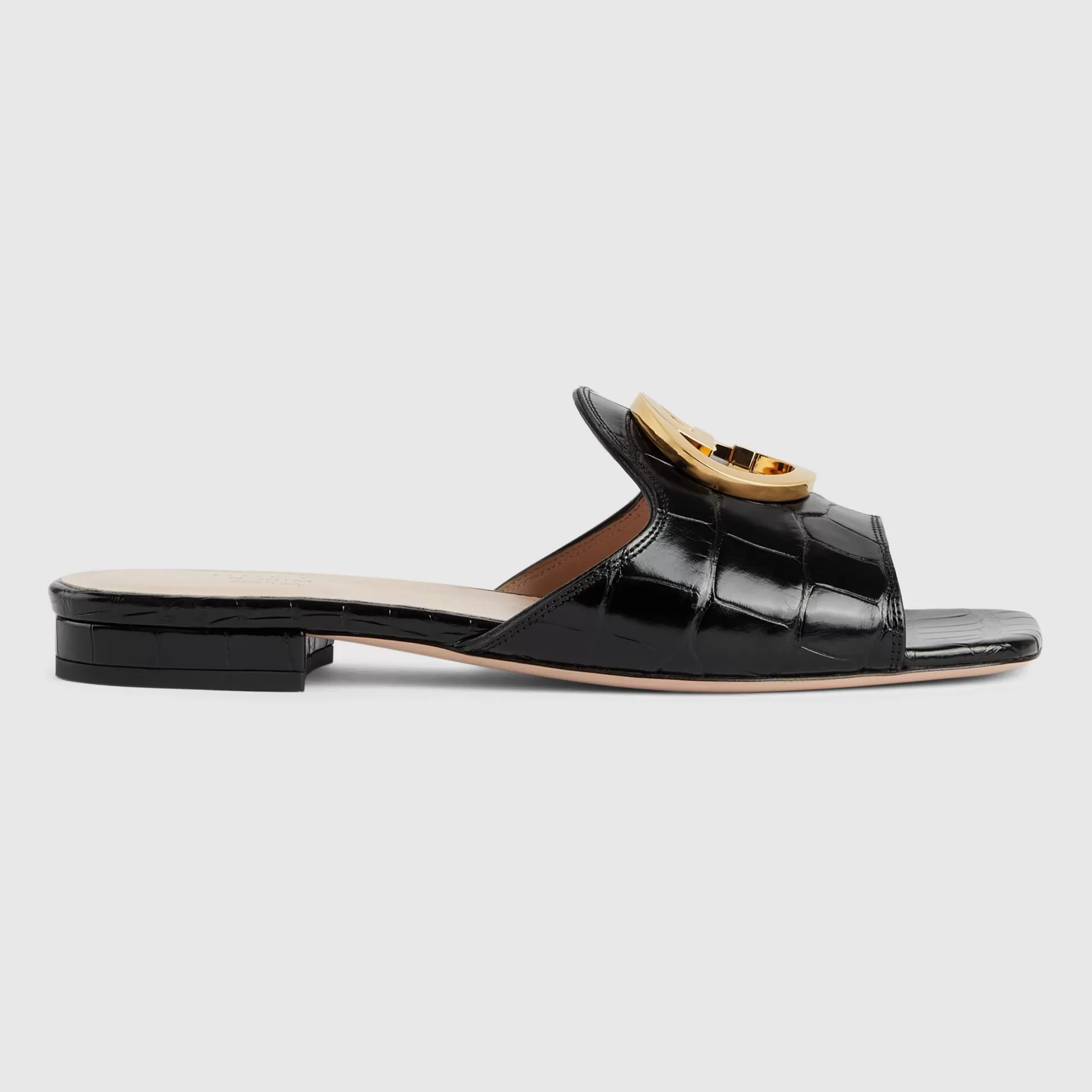 GUCCI Women'S Nojum Blondie Crocodile Slide-Women Precious Shoes