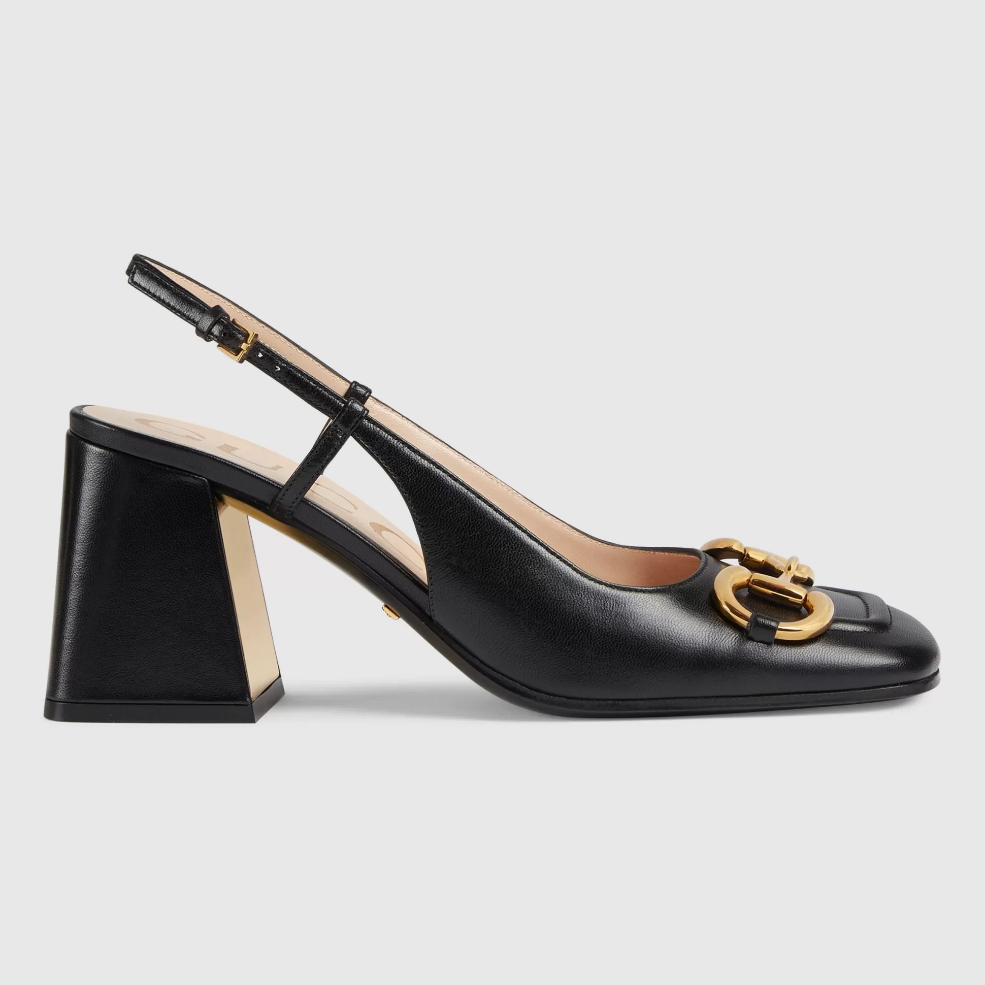 GUCCI Women'S Mid-Heel Slingback With Horsebit-Women Pumps