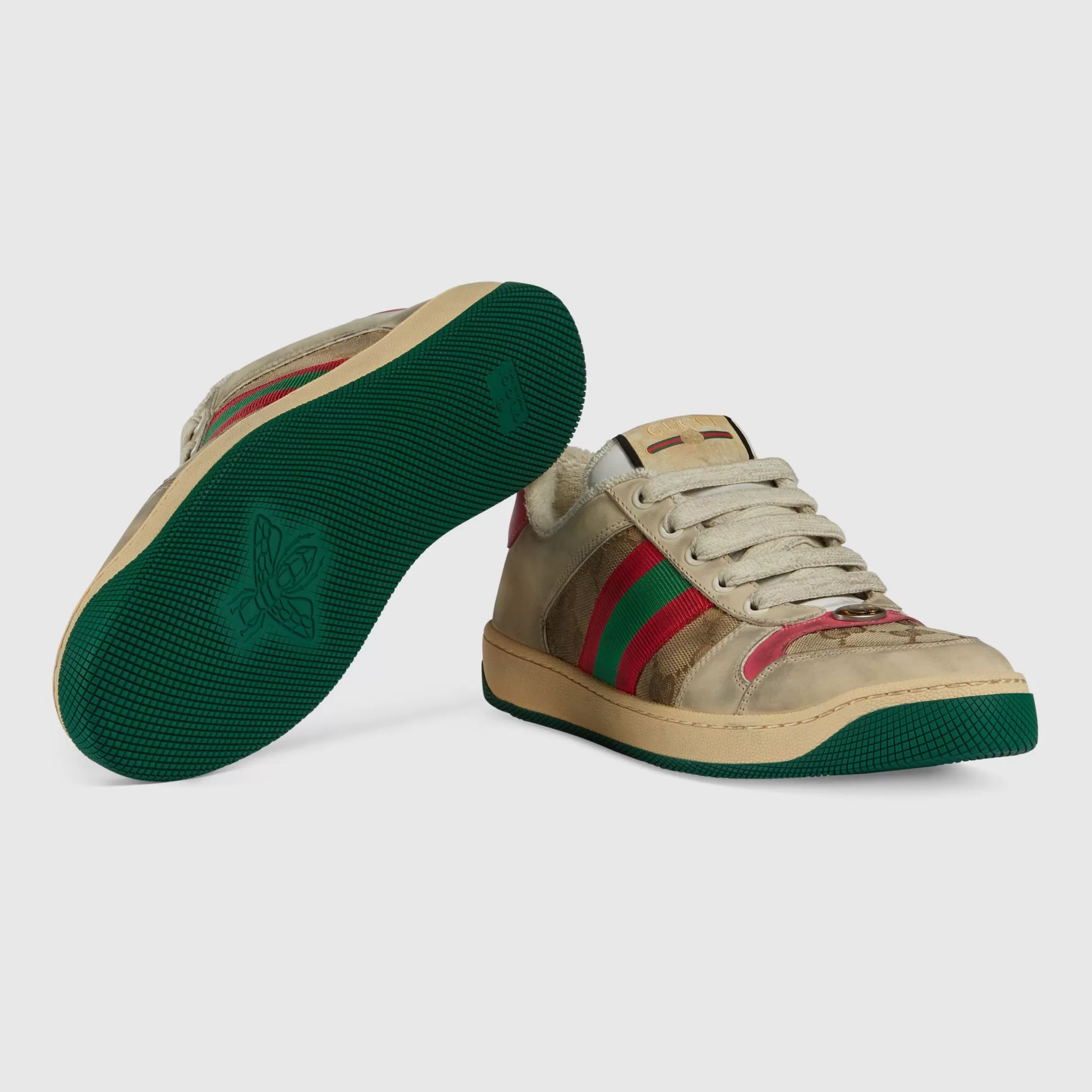 GUCCI Women'S Screener Leather Sneaker-Women Sneakers